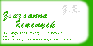 zsuzsanna remenyik business card